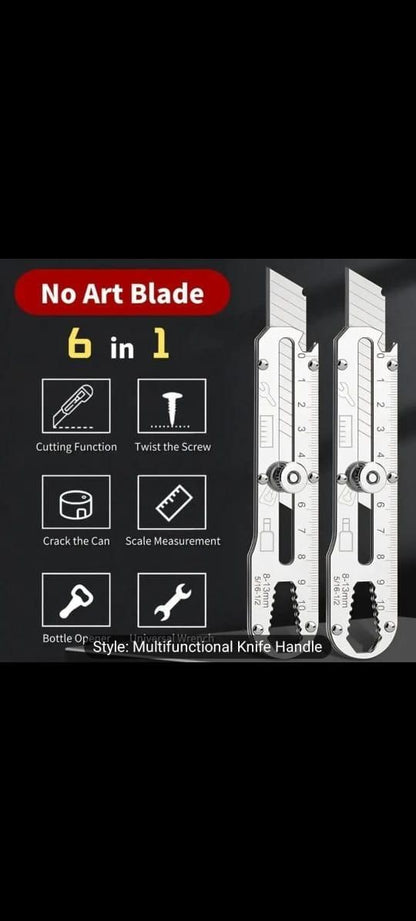 6 in 1 Stainless Steel Utility Knife